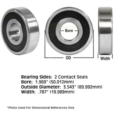 Aftermarket Fits New Flat Edge Ball Bearing Fits John Deere Tractor 6200 Series AH201 JD9406